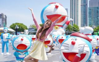 "100% Doraemon in Town" โดราเอมอนยักษ์ปรากฏตัวริมแม่น้ำเจ้าพระยา!  